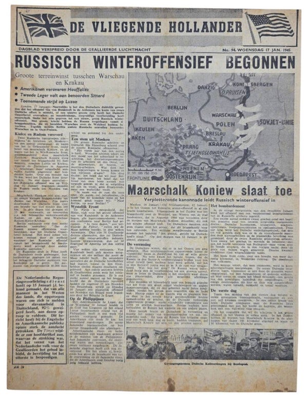 Original WW2 Dutch Leaflet - XH 79 De Vliegende Hollander No. 94 (1945)