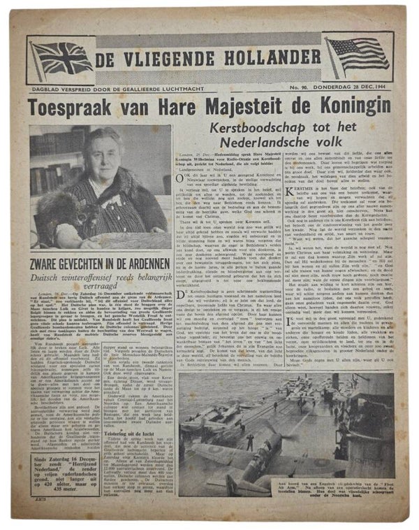 Original WW2 Dutch Leaflet - XH 75 De Vliegende Hollander No. 90 (1944)
