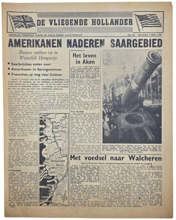 Original WW2 Dutch Leaflet - XH 70 De Vliegende Hollander No. 85, Walcheren (1944)