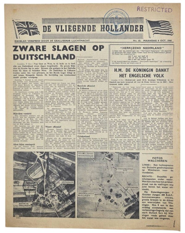 Original WW2 Dutch Leaflet - XH 41 De Vliegende Hollander No. 55 (1944)