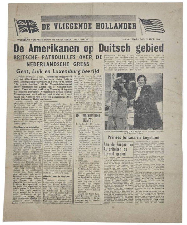 Original WW2 Dutch Leaflet - XH 34 De Vliegende Hollander No. 48 (1944)