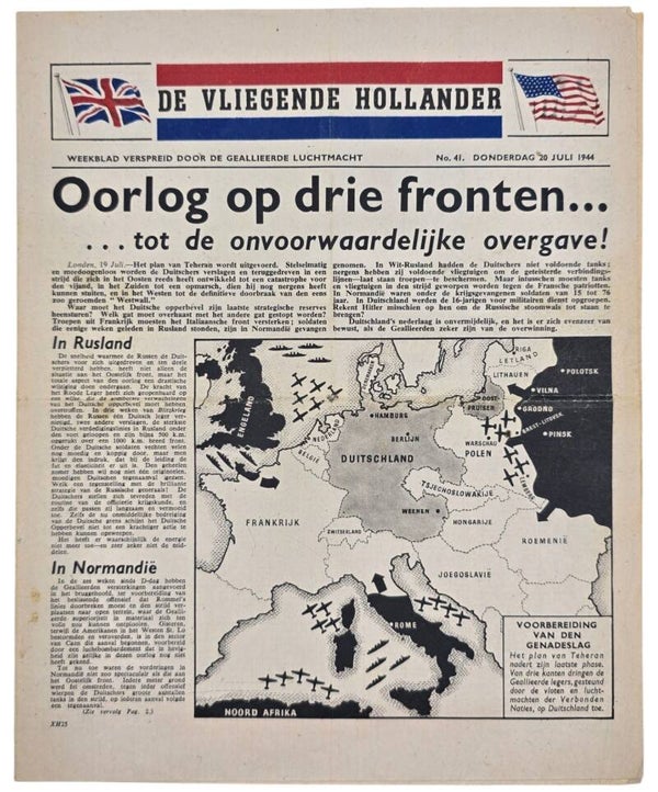 Original WW2 Dutch Leaflet - XH 25 De Vliegende Hollander No. 41, Normandy, Operation Overlord (1944)
