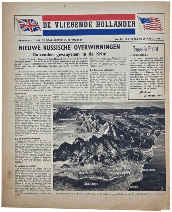 Original WW2 Dutch Leaflet - XH 10 De Vliegende Hollander No. 28 (1944)