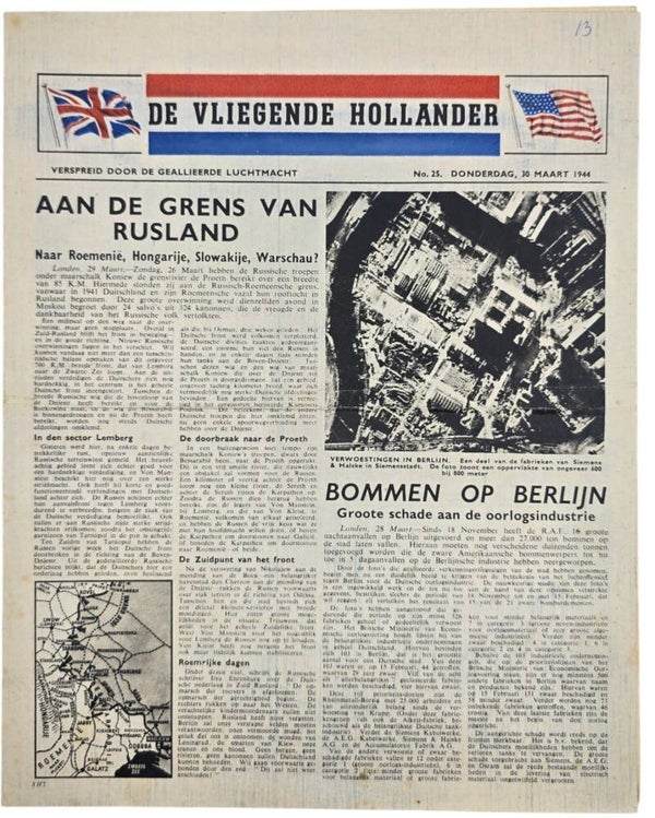 Original WW2 Dutch Leaflet - XH 7 De Vliegende Hollander No. 25 (1944)