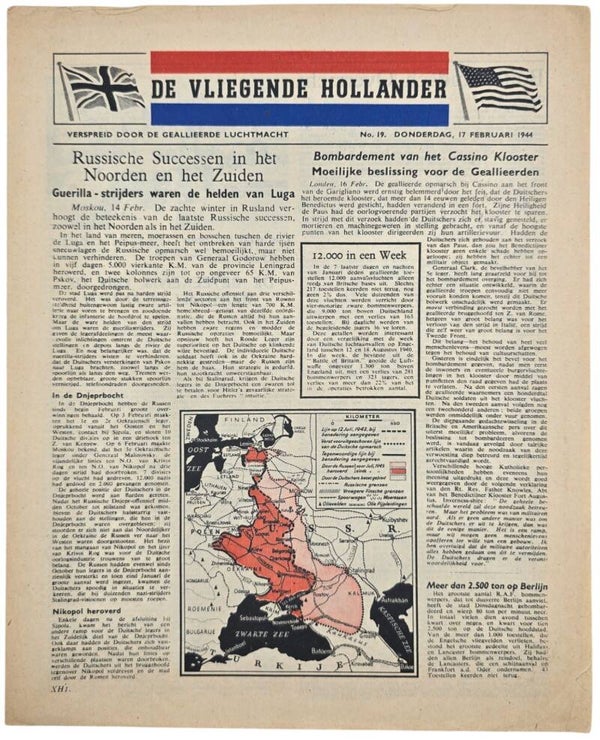 Original WW2 Dutch Leaflet - XH 1 De Vliegende Hollander No. 19 (1944)