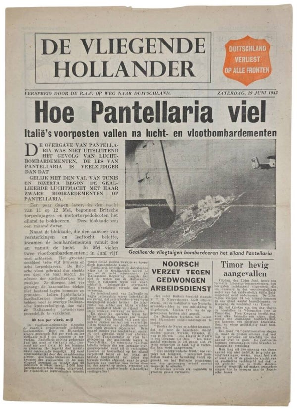 Original WW2 Dutch Leaflet - H 11 De Vliegende Hollander No. 3 (1943)