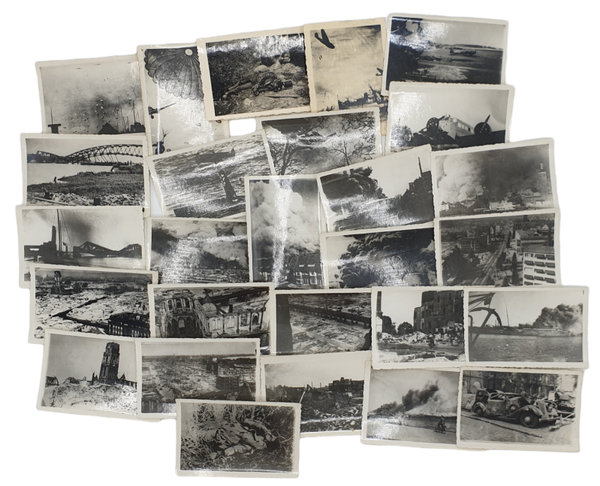 Original WW2 Dutch Photo - Propaganda photo series, May 1940 invasion & Bombardement of Rotterdam (1940)