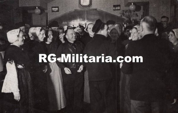 Original WW2 Dutch Collaboration NSB Press Photo - Anton Mussert in Zandvoort (1939)