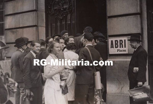 Original WW2 French Press Photo - French Air Defence on alert, Paris (1939)