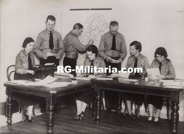 Original WW2 Irish Collaboration Press Photo - Irish fascist Blueshirts ''Young Ireland'', ''League of Youth'' (1933)
