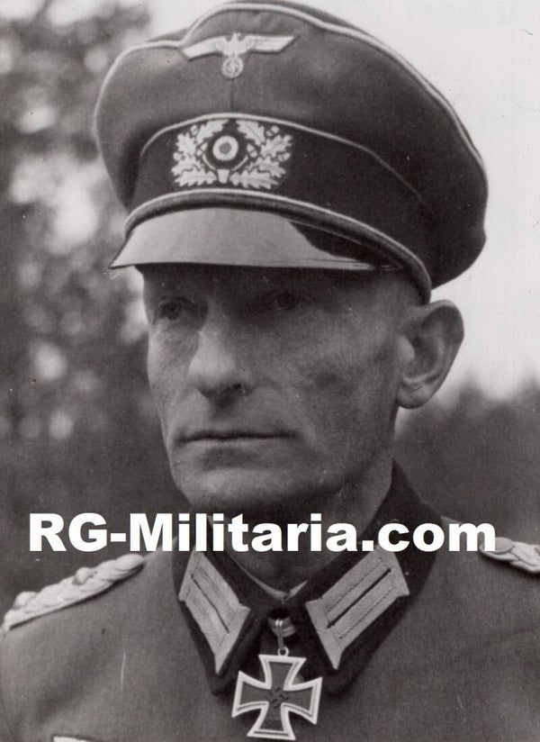 Original WW2 German Photo - Heer Ritterkreuzträger, Knights cross wearer Oberst Peter Körte, Commander of Füsilier-Regiment 26 (1943)