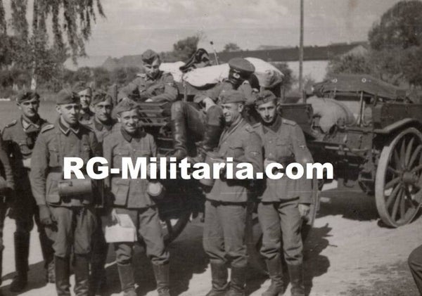 Original WW2 German Waffen SS Photo - SS polizei soldiers