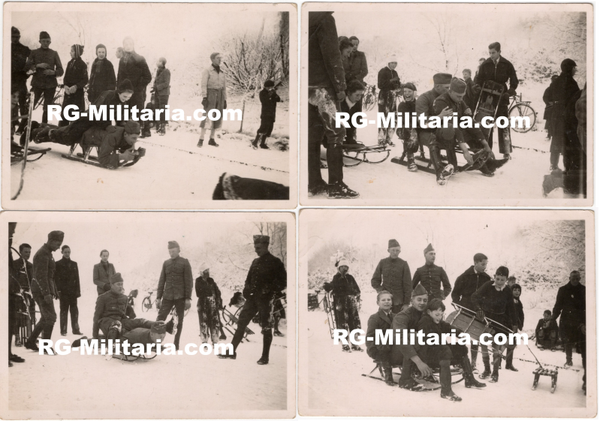 Original WW2 Dutch Photo - Dutch soldiers in the winter