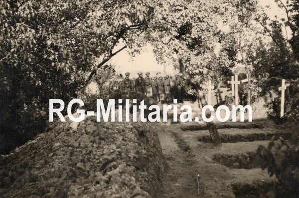 Original WW2 German Photo - Fallschirmjäger funeral