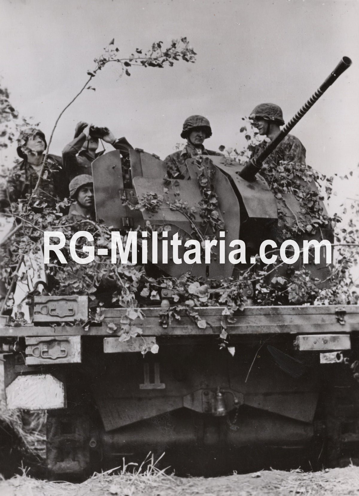 Original WW2 German Waffen SS Press Photo - Waffen SS Flak in Bjelgorod ...