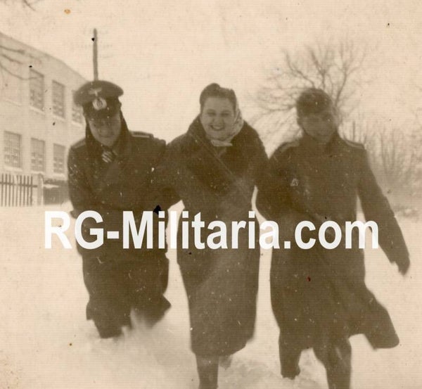 Original WW2 German Photo - Ritterkreuzträger, Knights cross wearer in the snow