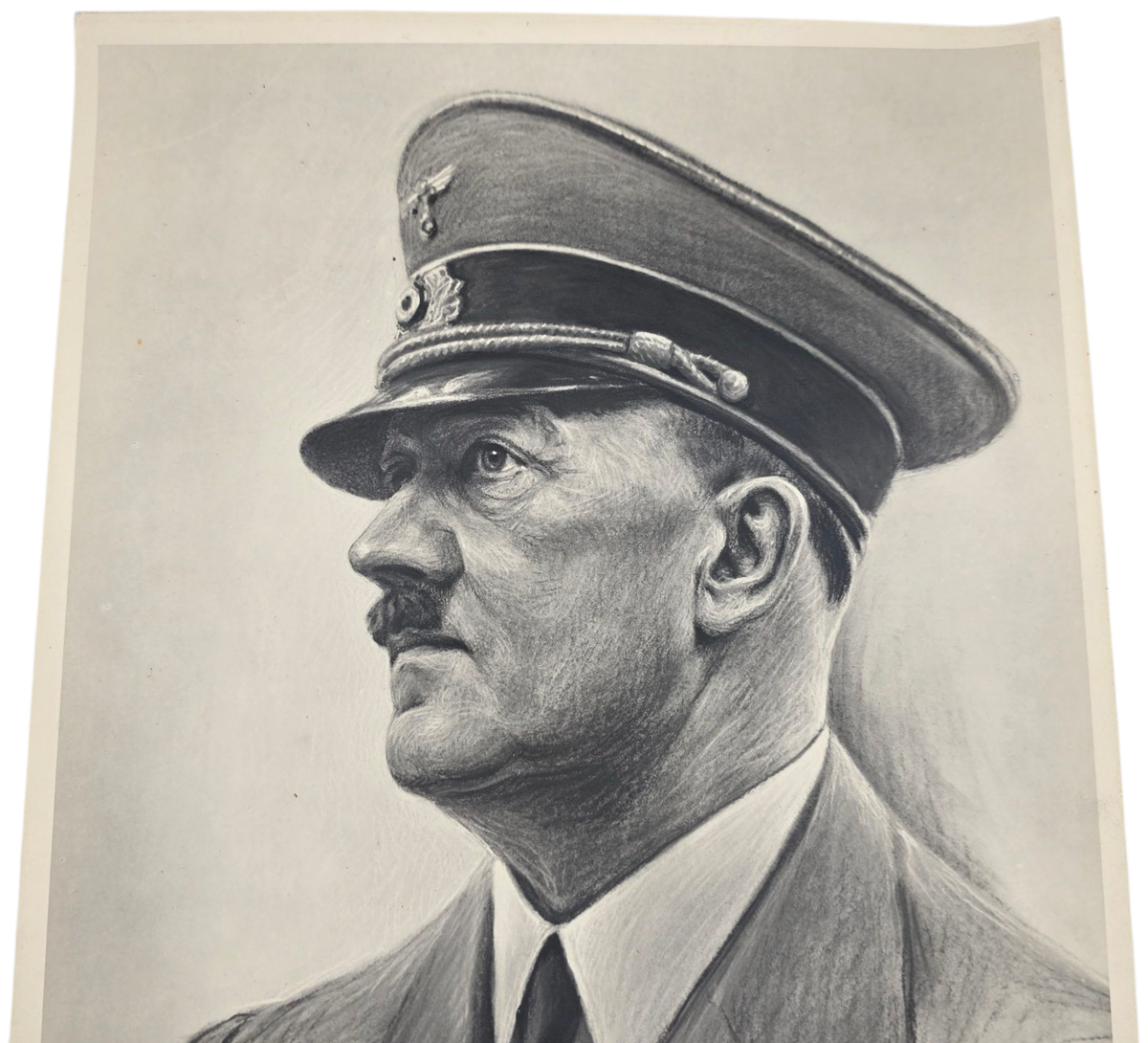 Hitler Draw Simple Original WW2 German Portrait Photo - Adolf Hitler drawing, Röhr