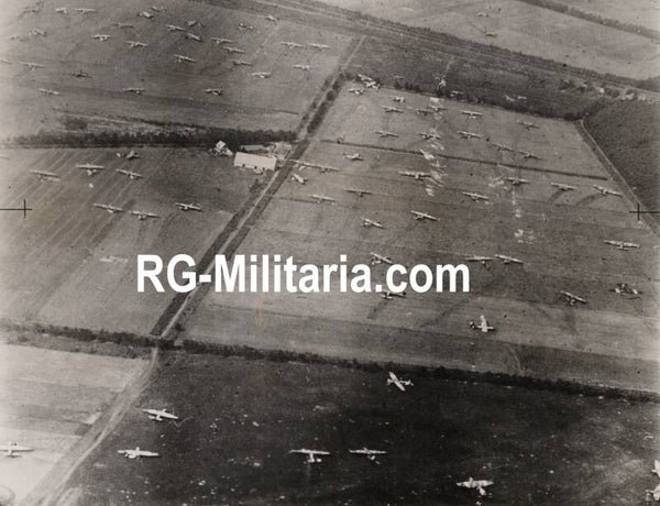 Original WW2 British Press Photo - British glider landing area near Wolfheze, Renkum, Operation Market Garden (1944)