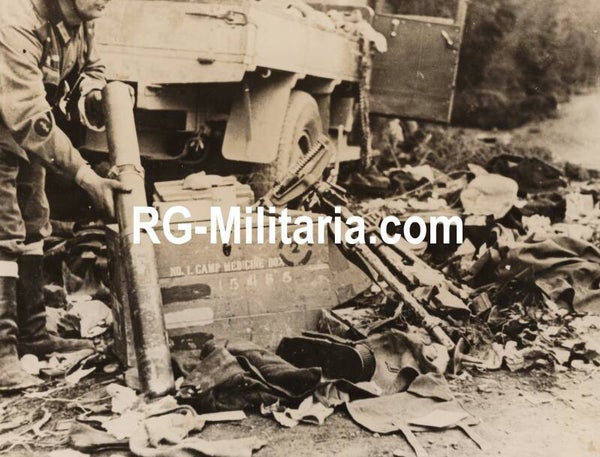 Original WW2 US Press Photo - Left behind British equipment in Norway (1940)
