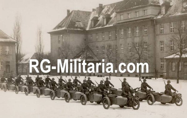 Original WW2 German Photo - German BMW Motorcycles (1934)
