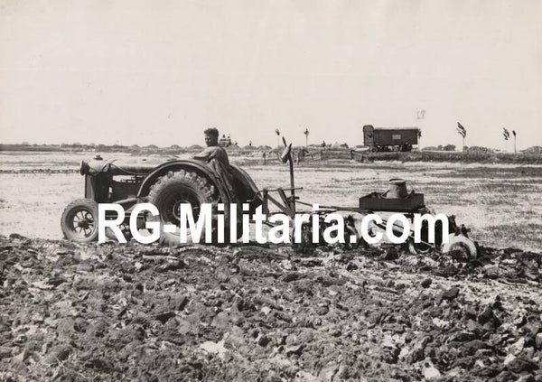 Original WW2 Dutch Press Photo - Flooded area of Wonseradeel, Friesland returns to normal (1940)