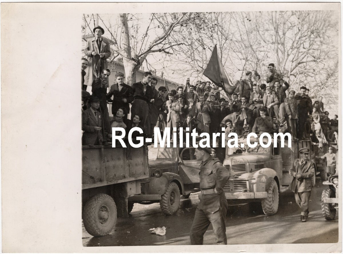 Original WW2 British Press Photo - Jewish communist partisans of Arno ...