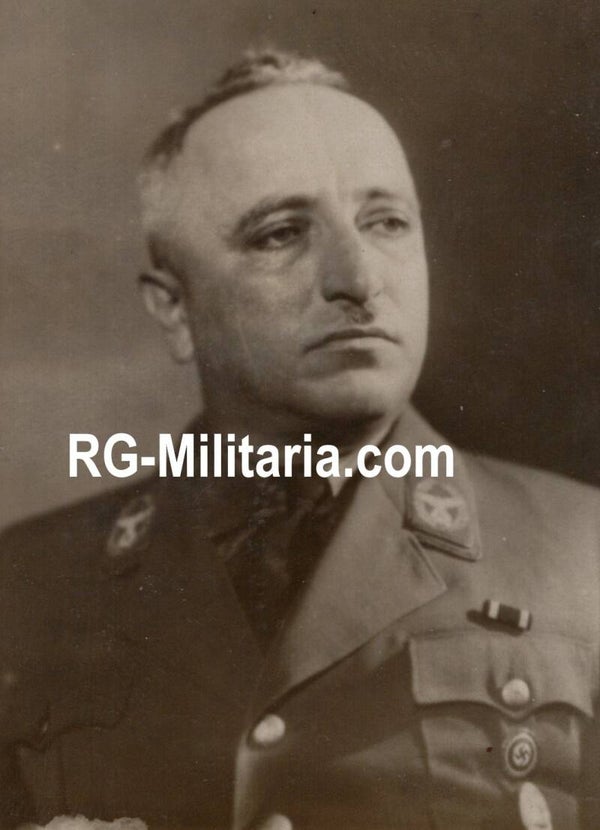 Original WW2 French Press Photo - Portrait of Robert Ley