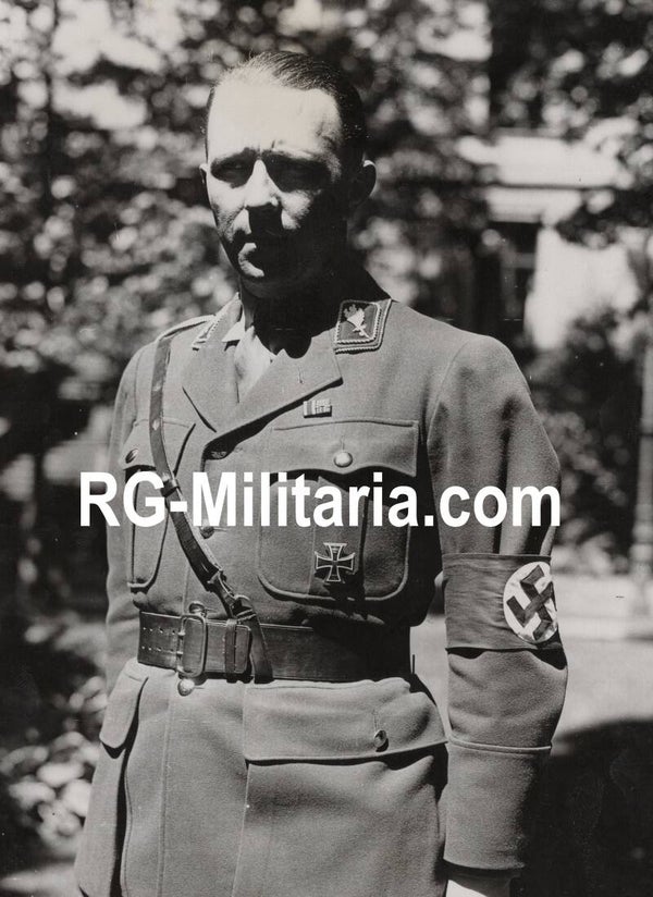Original WW2 German Press Photo - Portrait of Graf Wolf-Heinrich von Helldorf (1933)