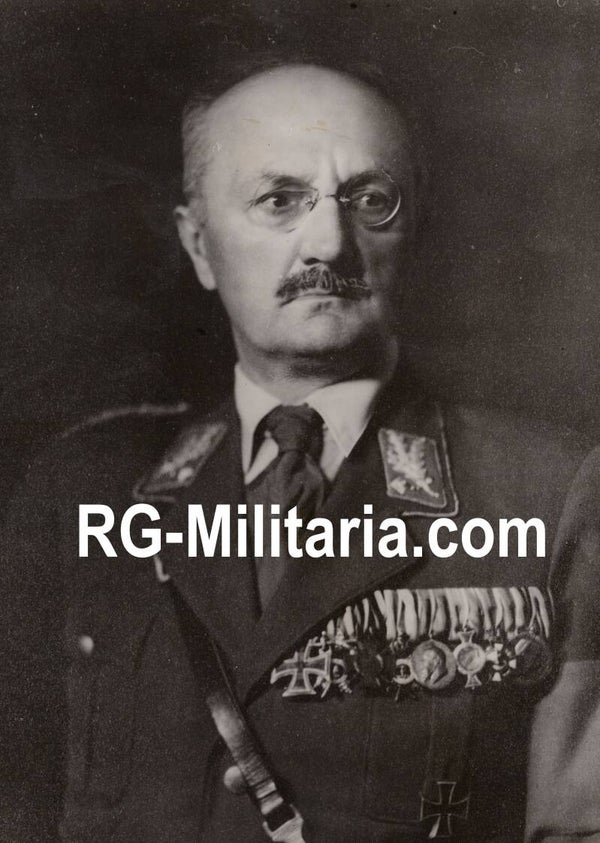 Original WW2 German Press Photo - Portrait of Staatssekretär SA Obergruppenführer Hans Georg Hofmann (1942)