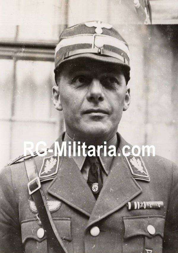 Original WW2 German Press Photo - Portrait of the NSFK Stabsführer Gruppenführer Alfred Krüger