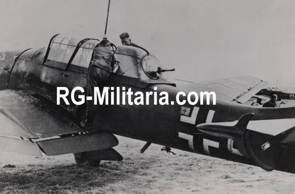 Original WW2 German Press Photo - Luftwaffe Junkers Ju 87 B Stuka airplanes Sturzkampfgeschwader 1