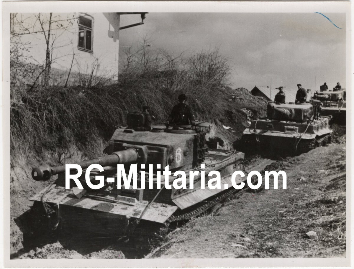 Original WW2 German Press Photo - German Tiger Tanks on the Eastern ...
