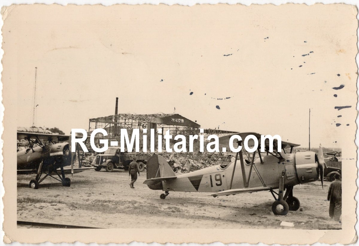 Original WW2 German Photo - Dutch LVA airplanes Koolhoven FK51 ''19 ...