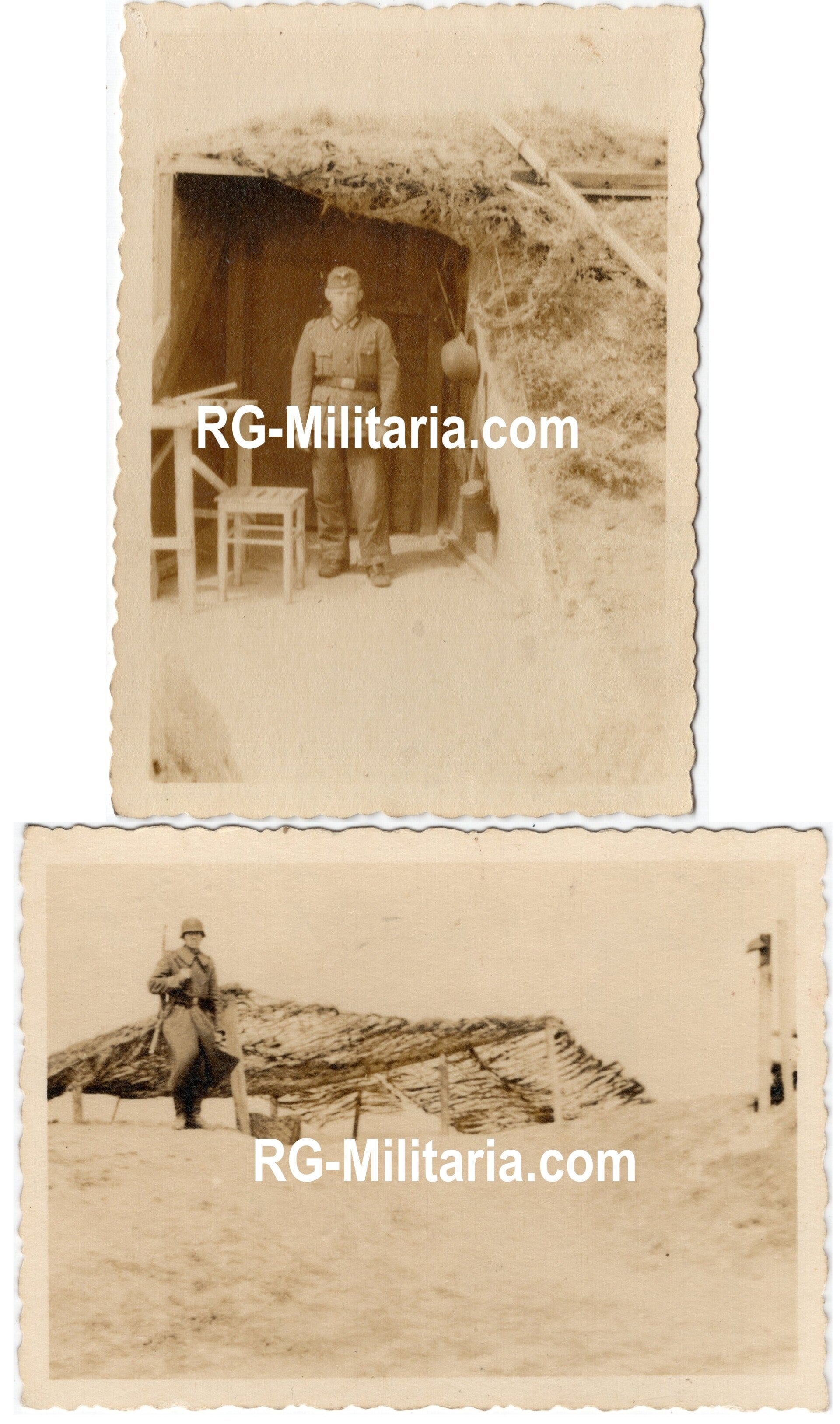 Original WW2 German Photo - German soldier at a bunker in the Dutch dunes, Noorderhaven, Holland (1943)