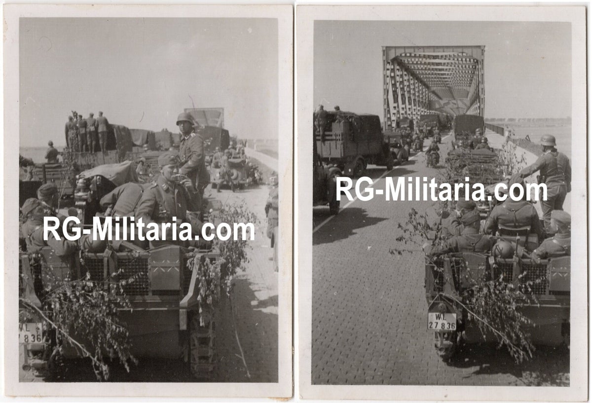 Original WW2 German Photo - German troops invade the Moerdijkbrug ...