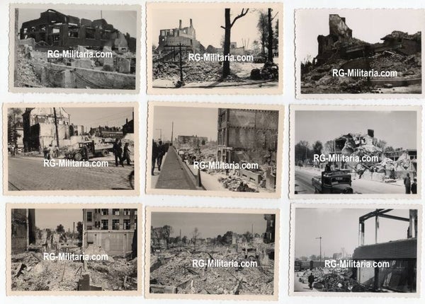 Original WW2 German Photo - Pictures of the ruïns of Rotterdam, Holland (1940)