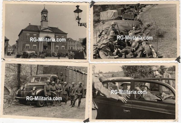 Original WW2 German Photo - Wehrmacht soldiers occupy Harderwijk, Holland, May (1940)