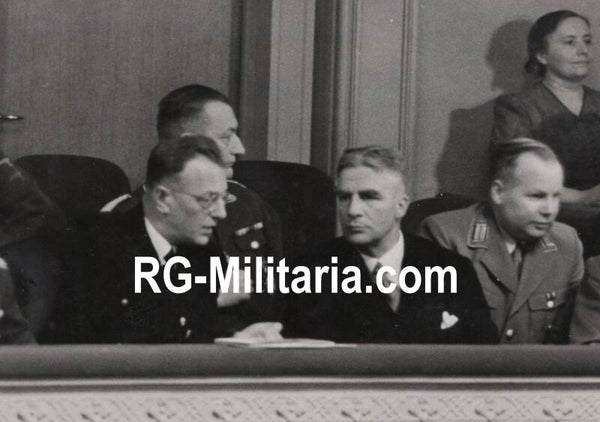 Original WW2 Dutch Collaboration NSB Press Photo - Reichskommissar Arthur Seyss-Inquart and Major of Amsterdam E. J. Voute in Amsterdam (1941)