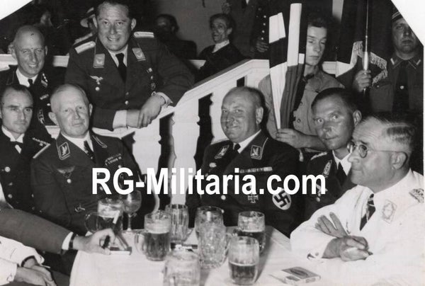 Original WW2 German Press Photo - NSFK NS Fliegerkorps gathering (1939)