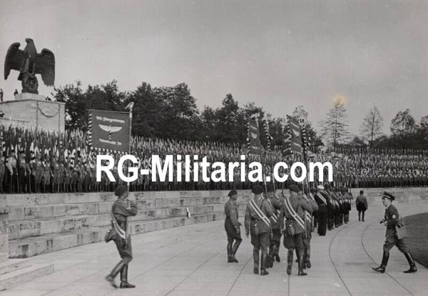 Original WW2 German Press Photo - NSFK NS Fliegerkorps parade Reichsparteitag Nürnberg (1938)