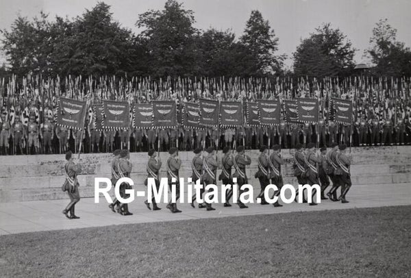 Original WW2 German Press Photo - NSFK NS Fliegerkorps parade Reichsparteitag Nürnberg (1938)