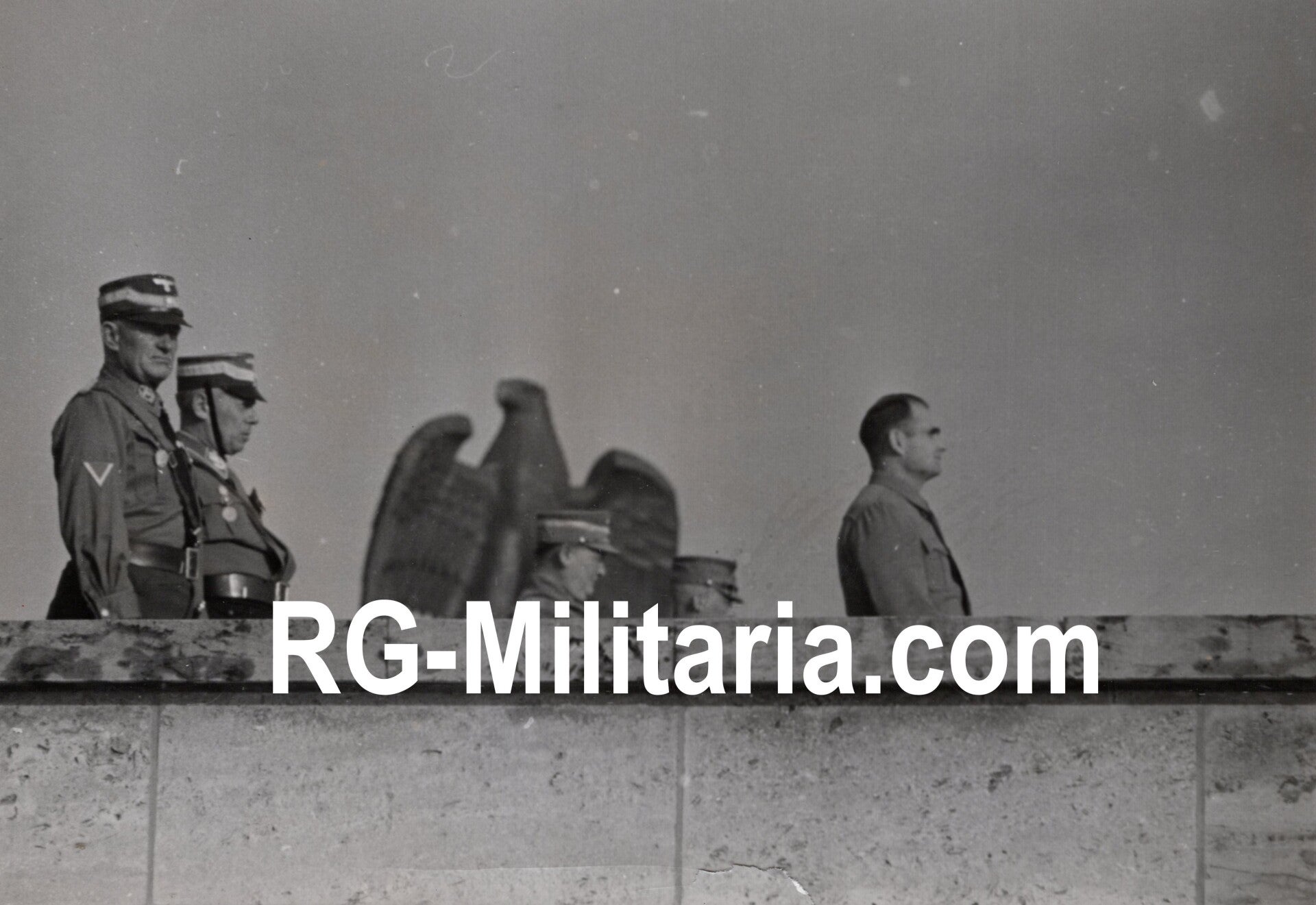 Original WW2 German Press Photo - Friedrich Christiansen, Hermann Göring and Rudolf Hess at the Reichsparteitag Nürnberg (1938)