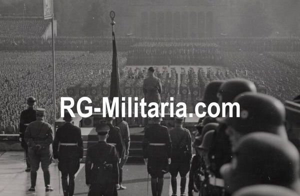 Original WW2 German Press Photo - Adolf Hitler at the Reichsparteitag Nürnberg (1938)
