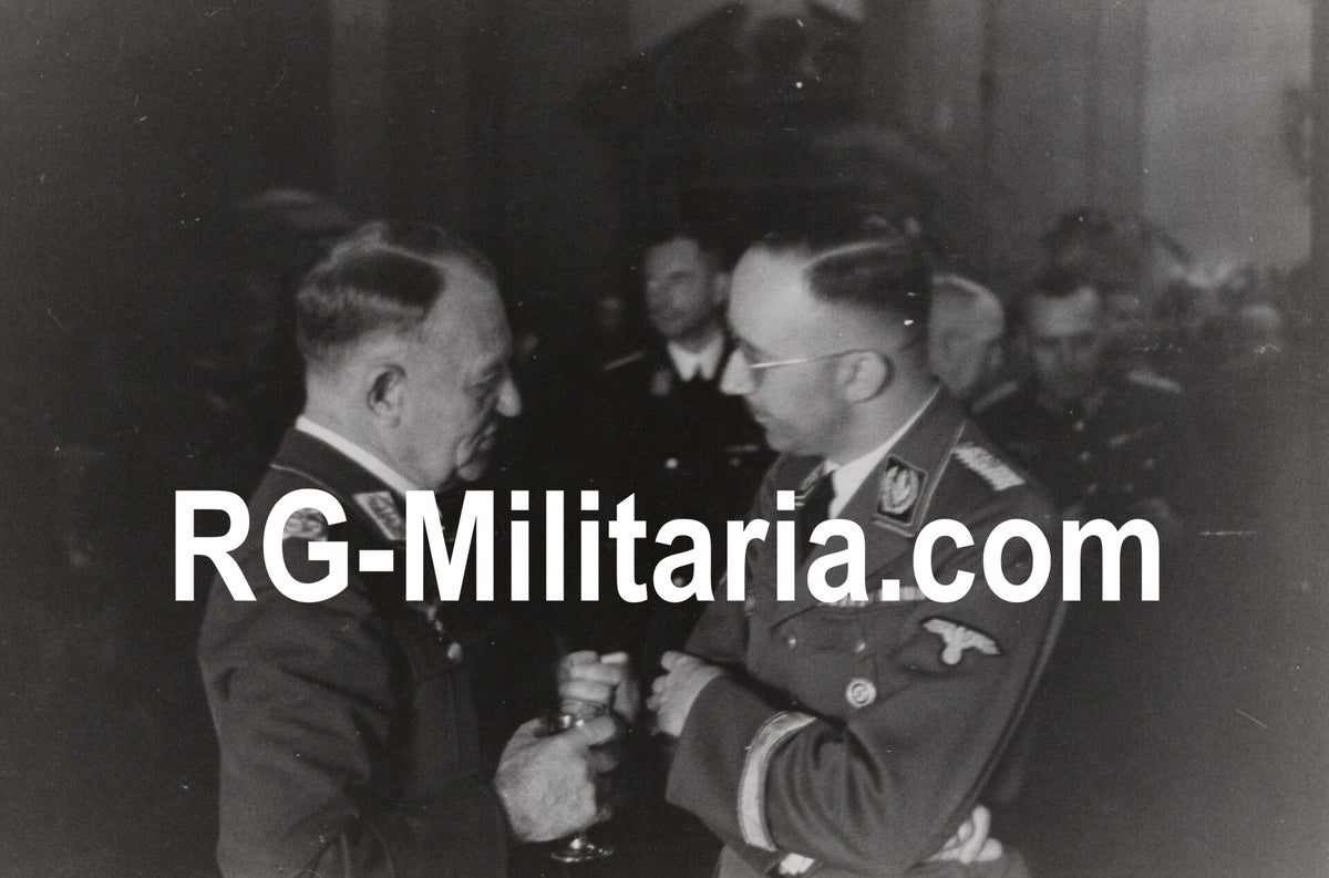 Original WW2 German Press Photo - Heinrich Himmler and Friedrich ...