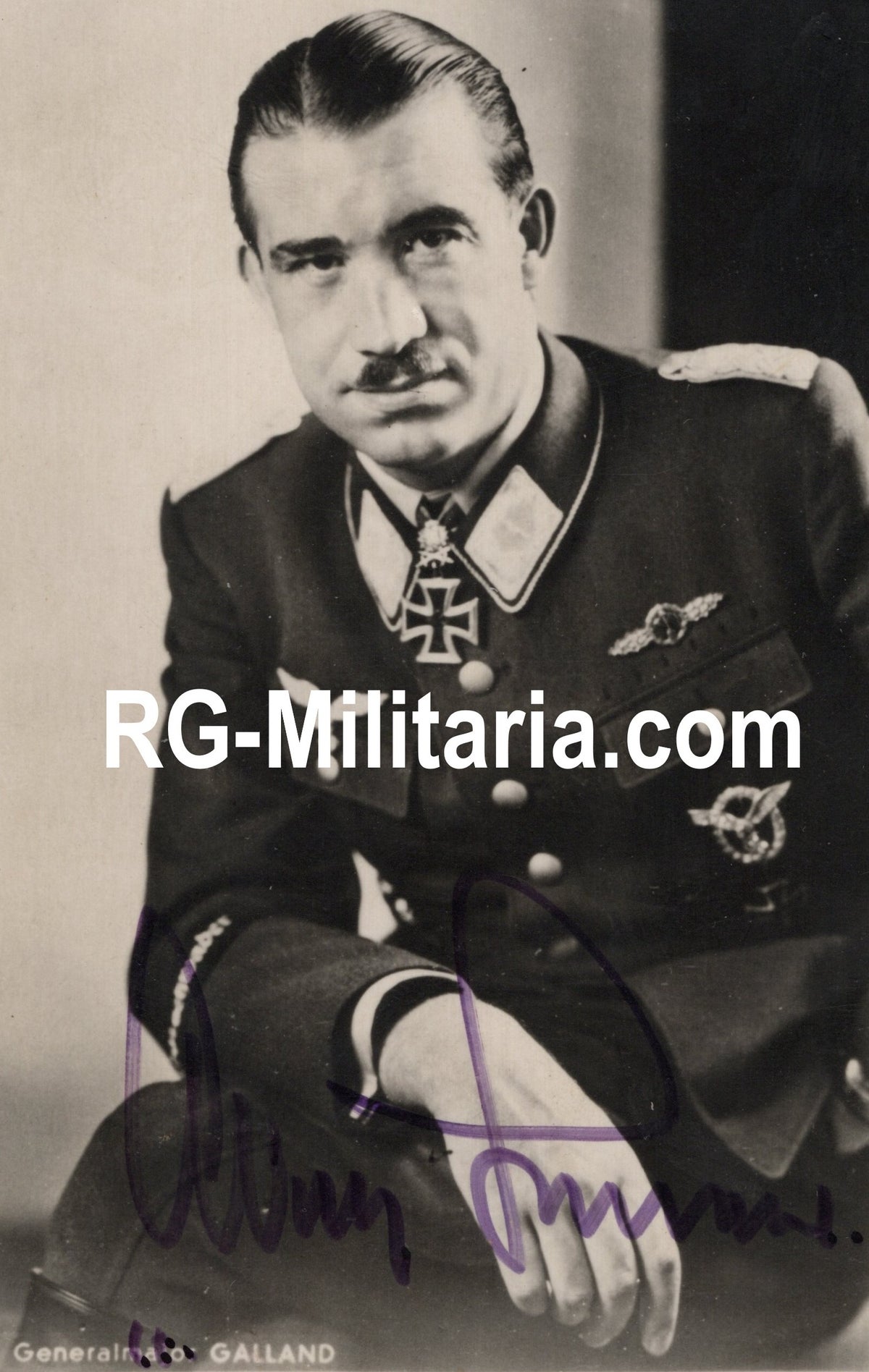 Original German Picture - Postwar Signed Picture Luftwaffe Knights ...