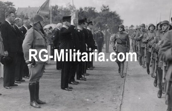 Original WW2 Dutch Press Photo - LVA Luchtvaartafdeeling gathering Soesterberg, July, Dutch march (1938)