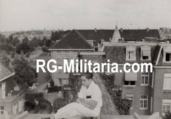 Original WW2 German Photo - Luftwaffe lazarett Amsterdam (1942)