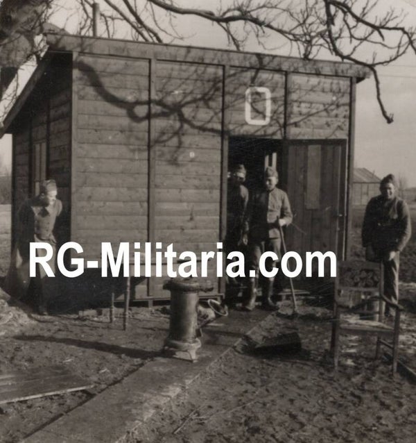Original WW2 Dutch Photo - Dutch soldiers at Colijnsplaat, Zeeland, Holland (1940)