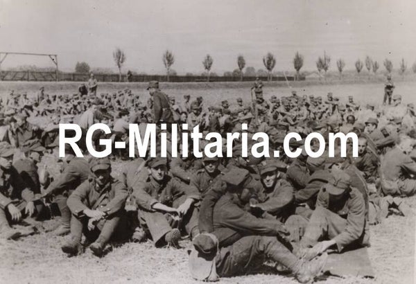 Original WW2 German Press Photo - Polish POW soldiers (1939)