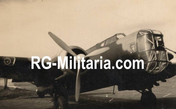Original WW2 Dutch Photo - Dutch LVA Fokker TV ''858'' bomber airplane, Schiphol, Amsterdam (1939)